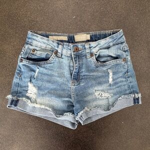 Lucky Brand Girls Distressed Jean Shorts - Size 12